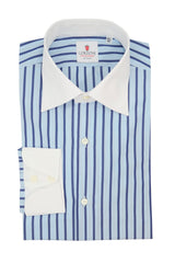 White Collar Striped Popeline Shirt