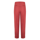 Flannel Red Trousers