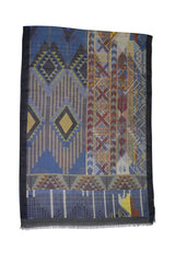 Abstract Rhombus Design Wool&Cashmere