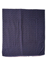 Blue and Gray Circles wool