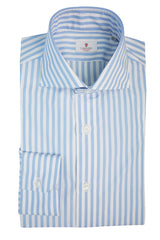 Striped Popeline Alumo Shirt Azure
