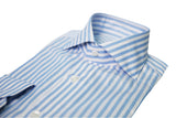 Striped Popeline Alumo Shirt Azure