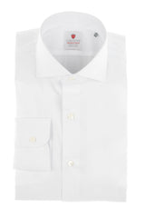 White Stretch Popeline Solid Shirt