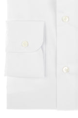 White Stretch Popeline Solid Shirt