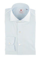 Azure Stretch Popeline Solid Shirt
