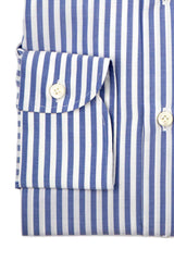 Striped Popeline Shirt Blue Handmade