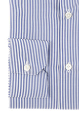 Striped Popeline Shirt Blue