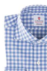 Check Twill Shirt Azure