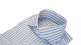 Striped Oxford Shirt Azure Handmade