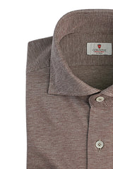 BROWN JERSEY SHIRT