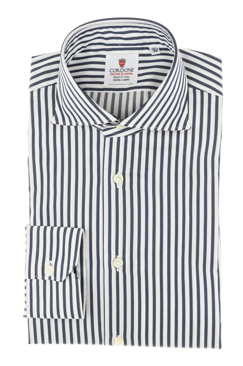 Blue Striped Shirt - Made in Italy