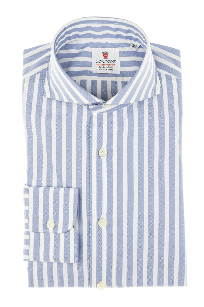 Blue Striped Shirt - Made in Italy