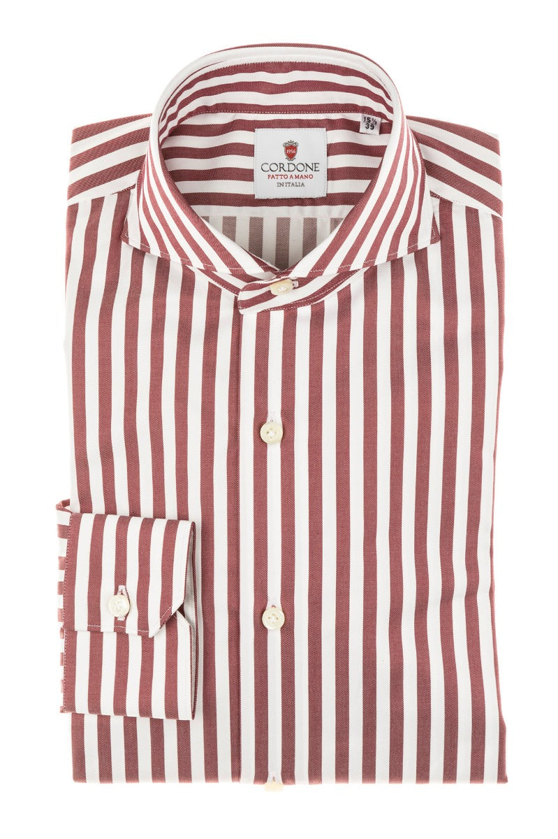 bordeaux dress shirt Men's Corduroy Shirt In Bordeaux