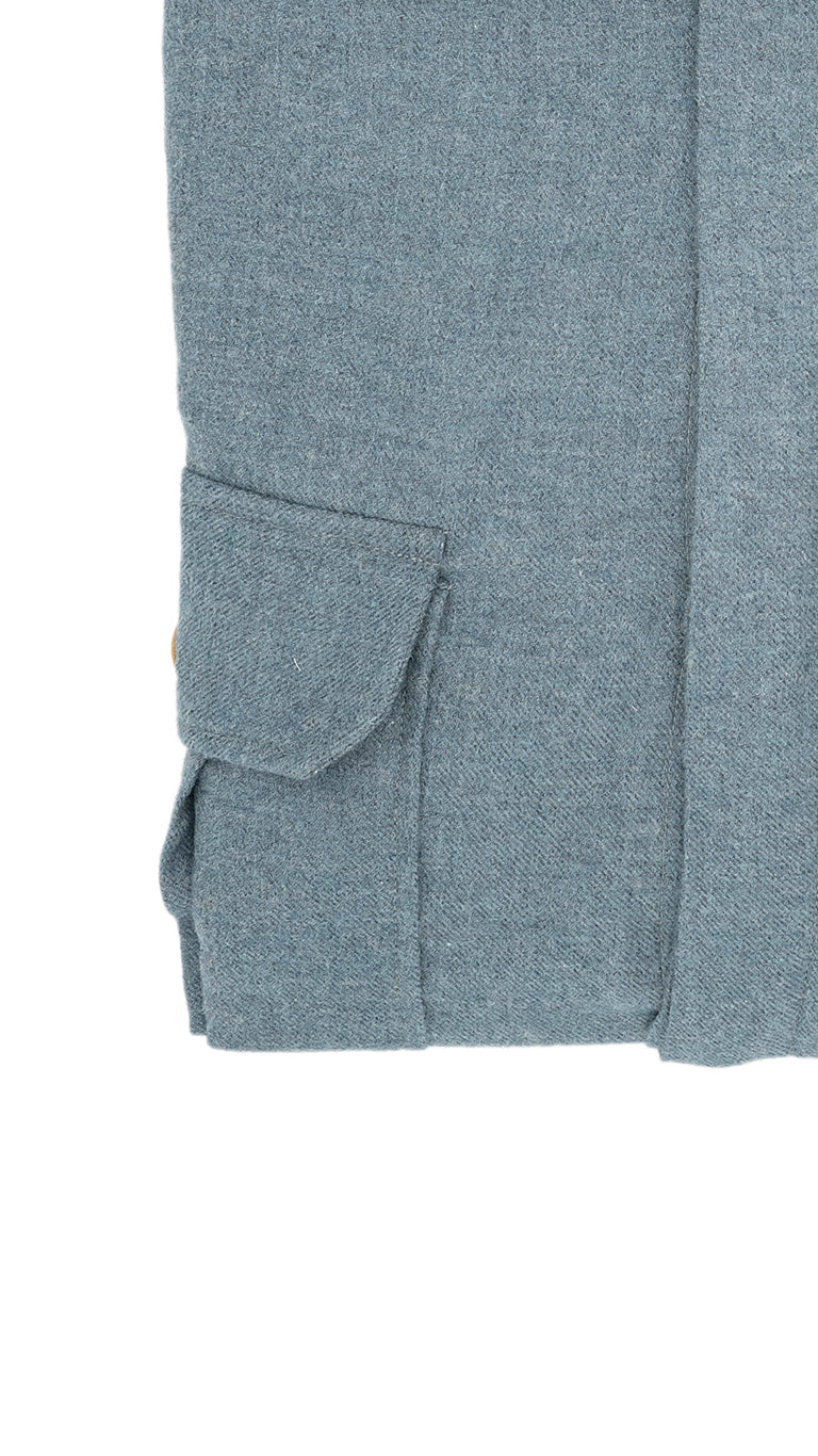 Safari Flannel Overshirt Azure