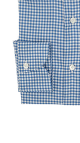 Easy Iron Check Twill Shirt Blue