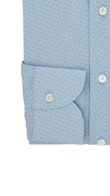 Dobby Shirt Azure Dots