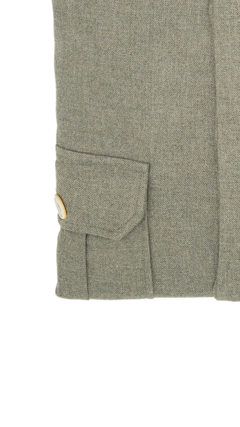 Safari Flannel Overshirt Military Green