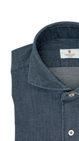 Dark Blue Denim Shirt