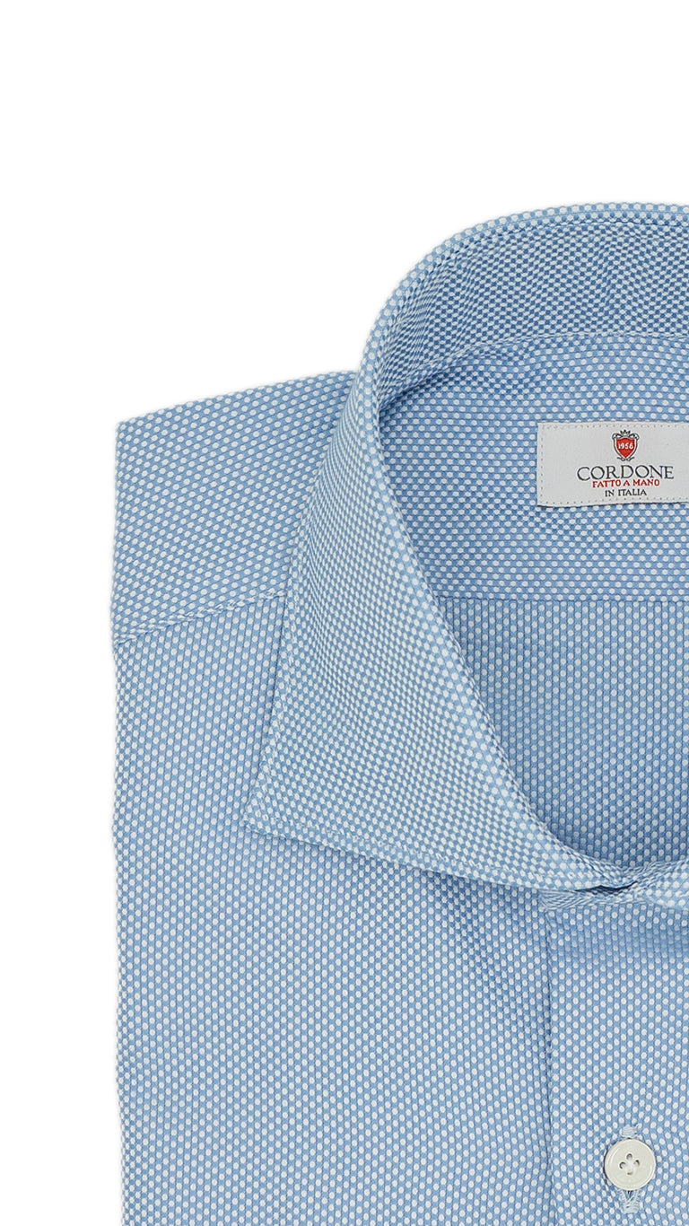 Camicia tinta unita Royalone Azzurro