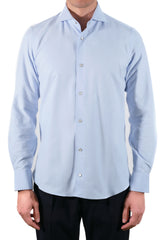 Azure Oxford Brush Shirt - Italian Cotton - Handmade in Italy - VIP