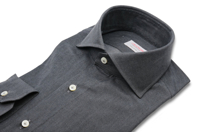 Gray Denim Shirt Handmade  - Italian Cotton - Handmade in Italy - VIP