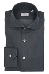 Gray Denim Shirt Handmade  - Italian Cotton - Handmade in Italy - VIP