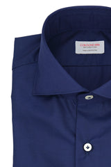 Elegant Blue Shirt - Italian Cotton - Handmade in Italy - VIP