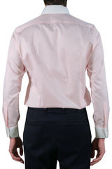 White and Pink Little Striped Shirt with White Collar and Cuffs - Italian cotton - Handmade in Italy - VIP