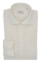 Polo Shirt White in Cashmere and Cotton - Italian Cotton Cashmere- Handmade in Italy