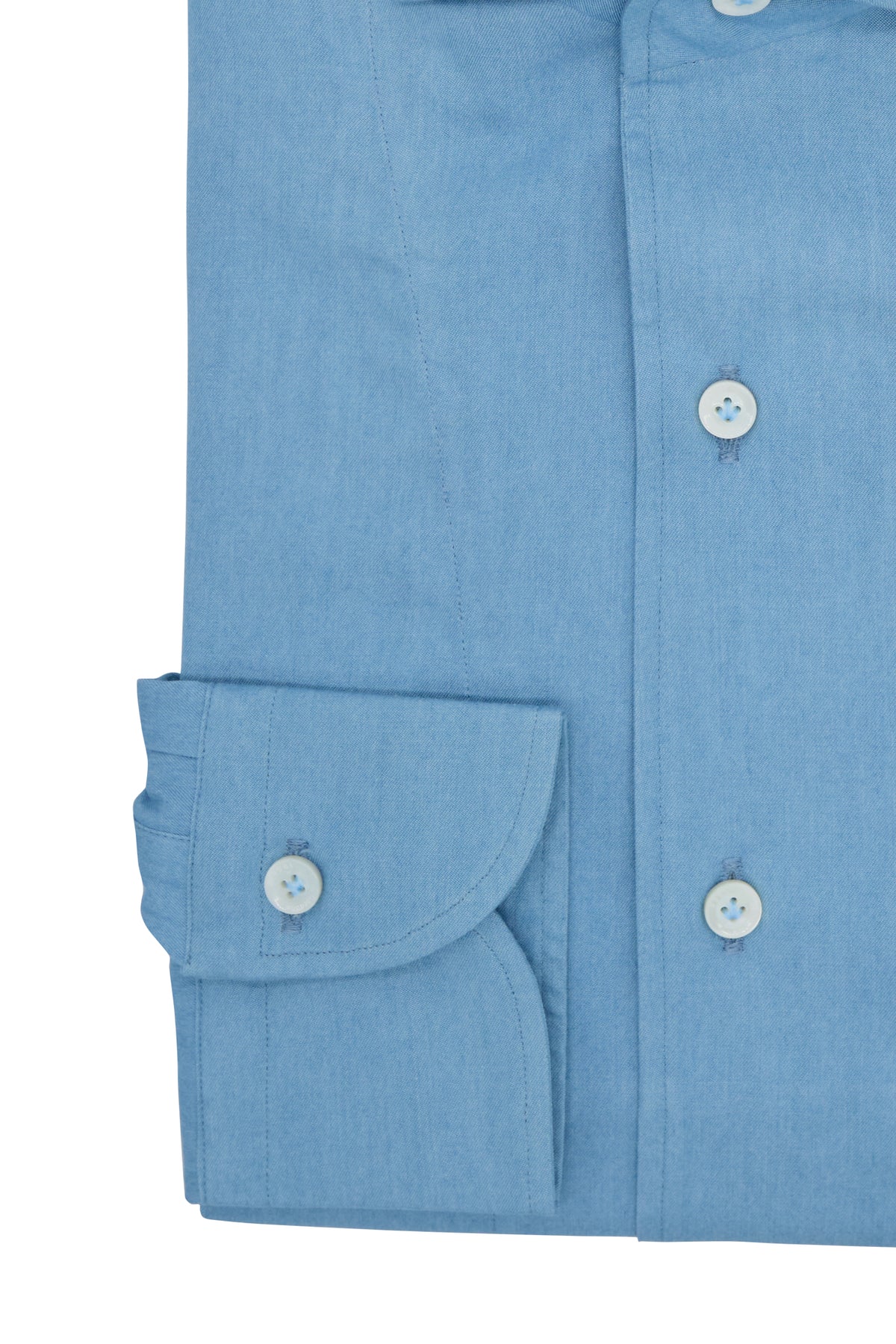 E.B.M[イービーエム] Shirt Collar Pleated Denim One-Piece TWP Ex T Crystal Collar Denim Top | Saks Fifth Avenue