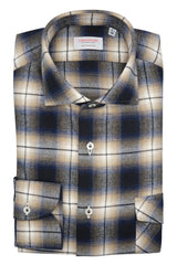 Monte Bianco Shirt - Italian Cotton Flannel  - Handmade in Italy