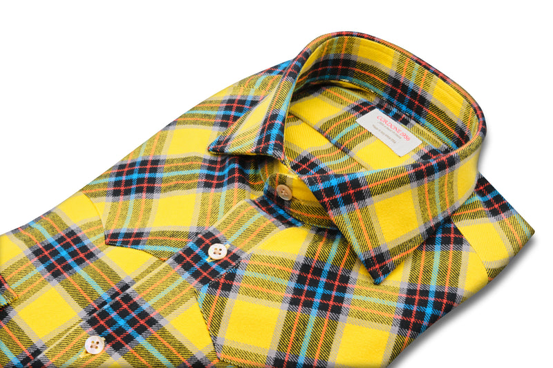 Monte Cervino Shirt - Italian Cotton Flannel  - Handmade in Italy - VIP