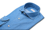 Blue Denim Shirt- Italian Cotton - Handmade in Italy - VIP