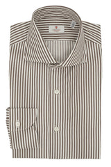 Striped Twill Shirt Brown - October Bundle