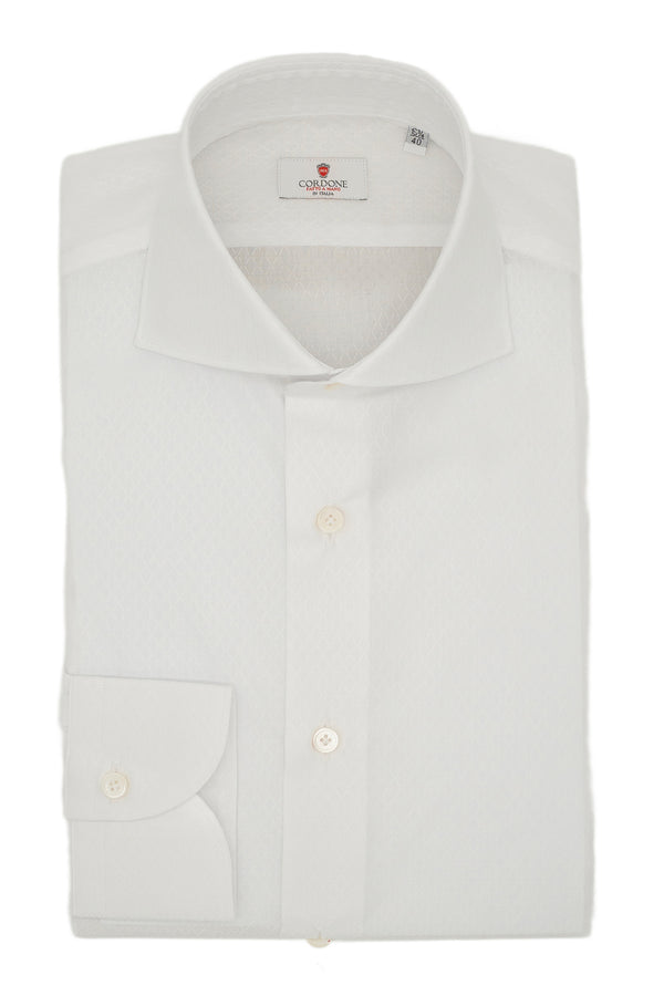 Dobby Shirt White Rhombs
