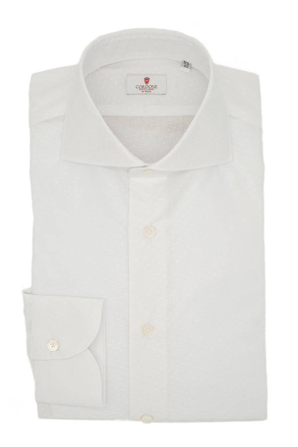 Dobby Shirt White Dots