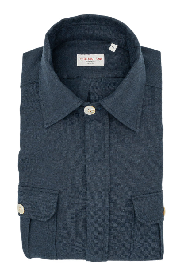 Safari Flannell Overshirt Blue