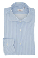 Striped Azure No Iron Techincal Fabrics Shirt - October Bundle