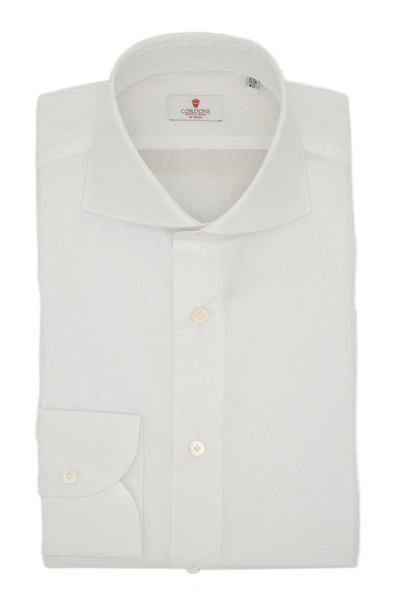 Dobby Shirt White Rhombs - October Bundle