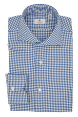 Easy Iron Check Twill Shirt Blue - October Bundle