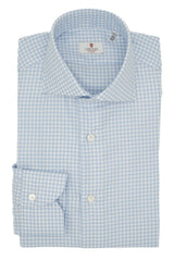 Easy Iron Check Twill Shirt Azure - October Bundle