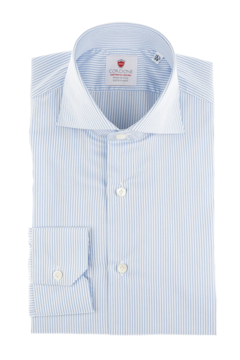 Elegant Stripe Shirt - Italian Cotton - Handmade in Italy