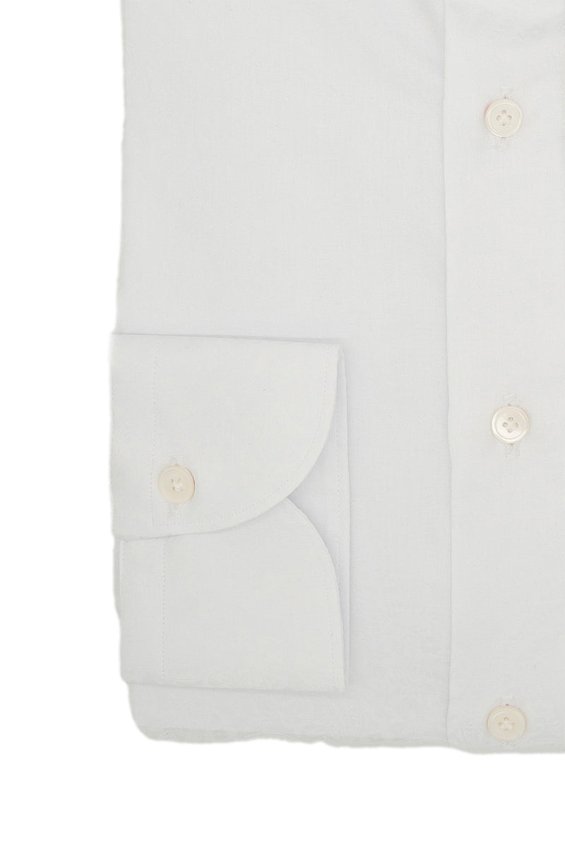 Dobby Shirt White Pasley