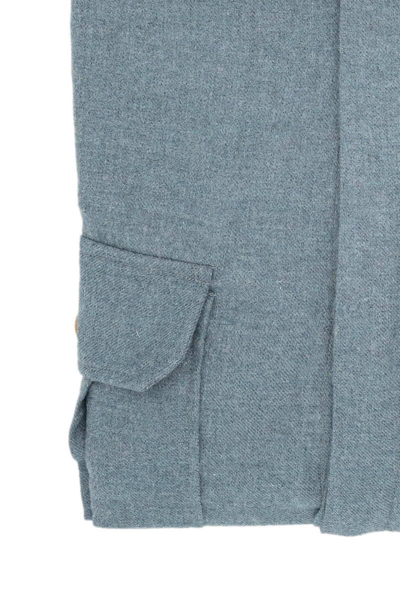 Safari Flannel Overshirt Azure