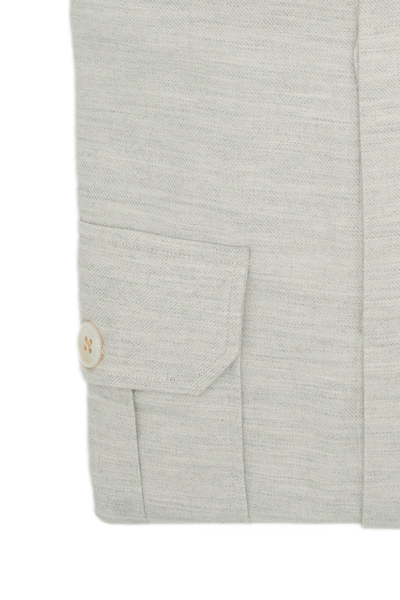 Safari Flannel Overshirt Grey Melange