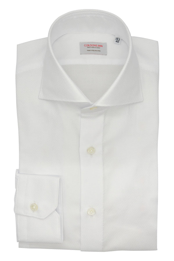 Handmade White Handmade White Royal Shirt- Italian Cotton - Handmade in ItalyShirt