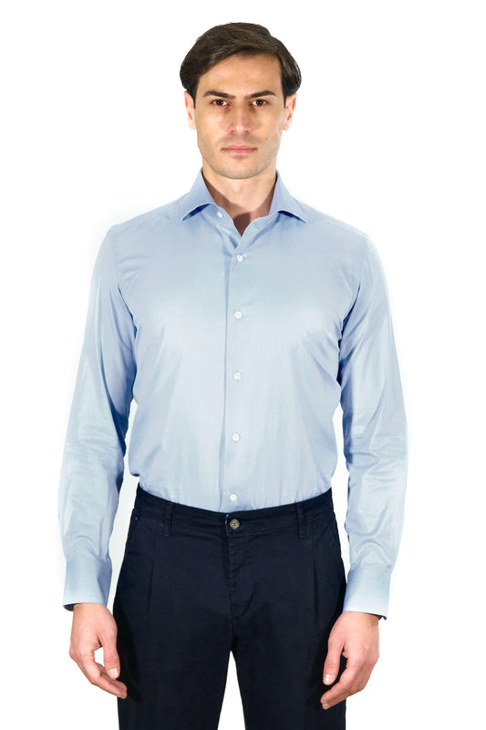 Oxford Azure Shirt - Italian Cotton - Handmade in Italy - VIP