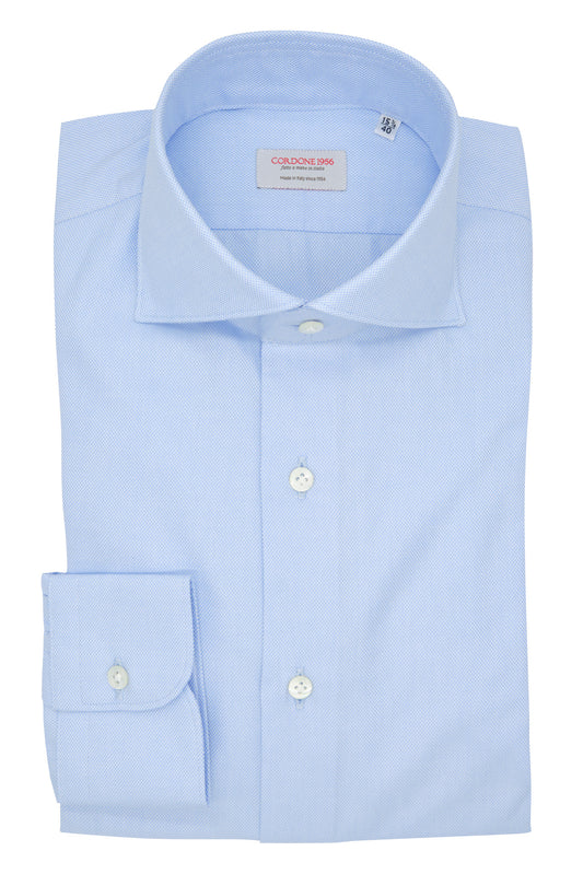 Oxford Azure Shirt - Italian Cotton - Handmade in Italy - VIP