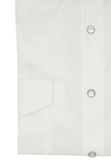 White Tex Model Shirt - Italian Cotton - Handmade in Italy