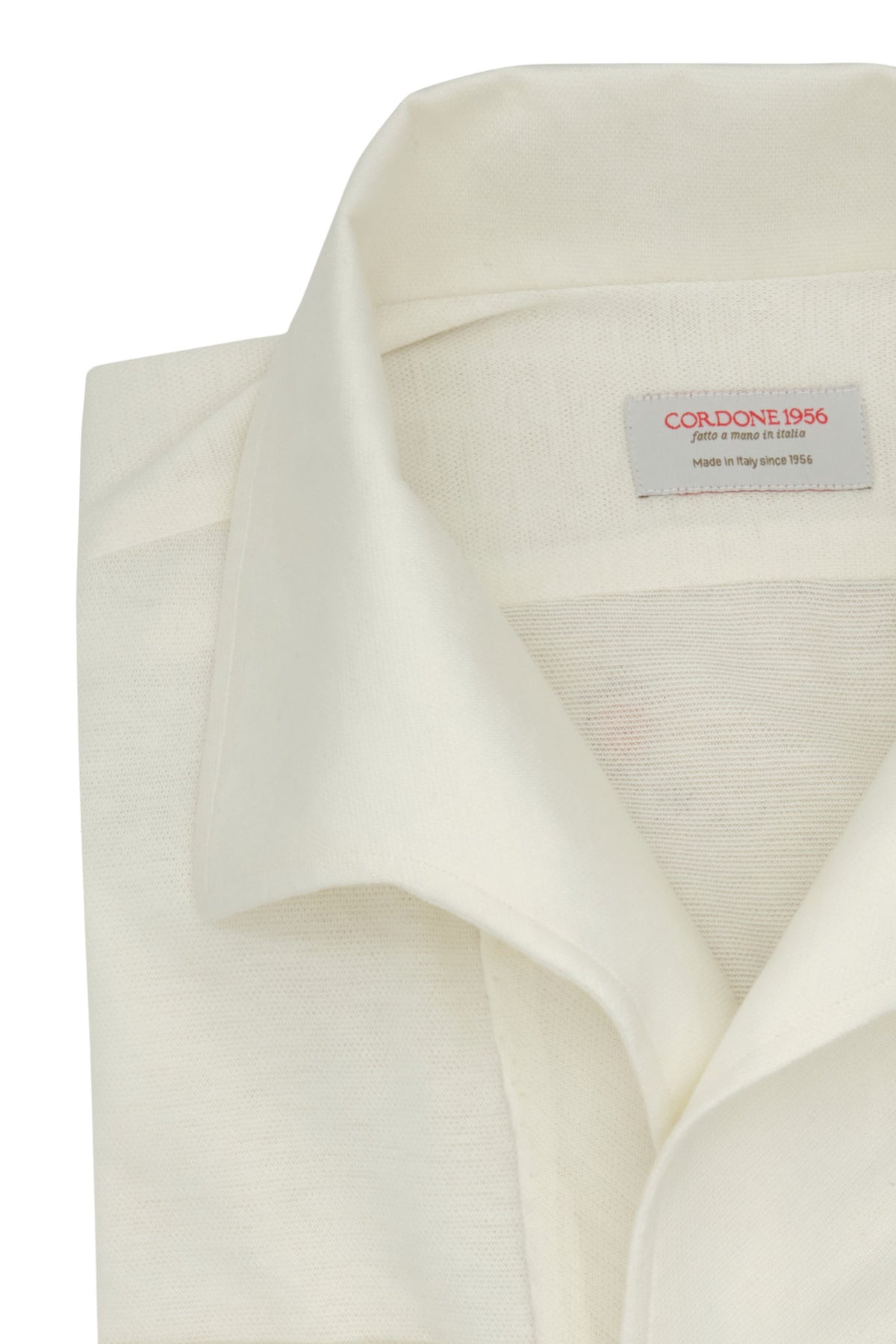 One Piece White Jersey Silk Polo Shirt – CORDONE1956